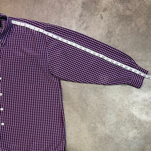 FONTE Luxury At Ease Silk Tencel Plaid Long Sleeve Button Up Shirt - Picture 8 of 9